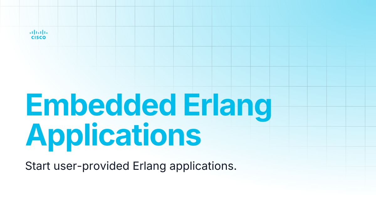 Embedded Erlang Applications | Guides and References NSO 6.3 (EoM ...