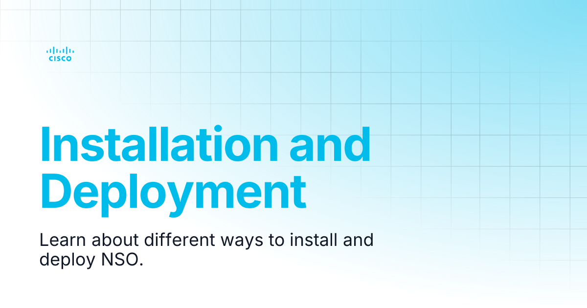 Installation and Deployment | Guides and References | Cisco Crosswork ...