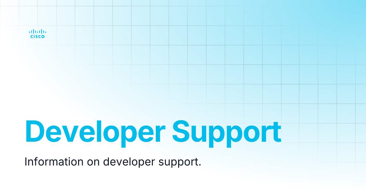 Developer Support | NSO Resources | Cisco Crosswork NSO Documentation